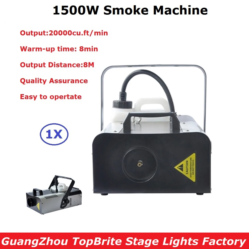 

Professional Stage Smoke Machine 1500W Fog Machine With Remote Control 110-240V Party Wedding Disco Lighting Shows Equipments