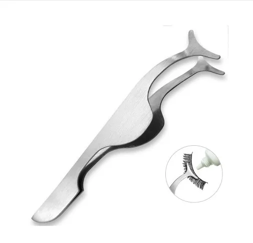 Jual Stainless Steel Alis Penjepit Penjepit Palsu Eye Lash Bulu Mata Pinset Aplikator Klip Penjepit Mata Makeup Kecantikan Alat