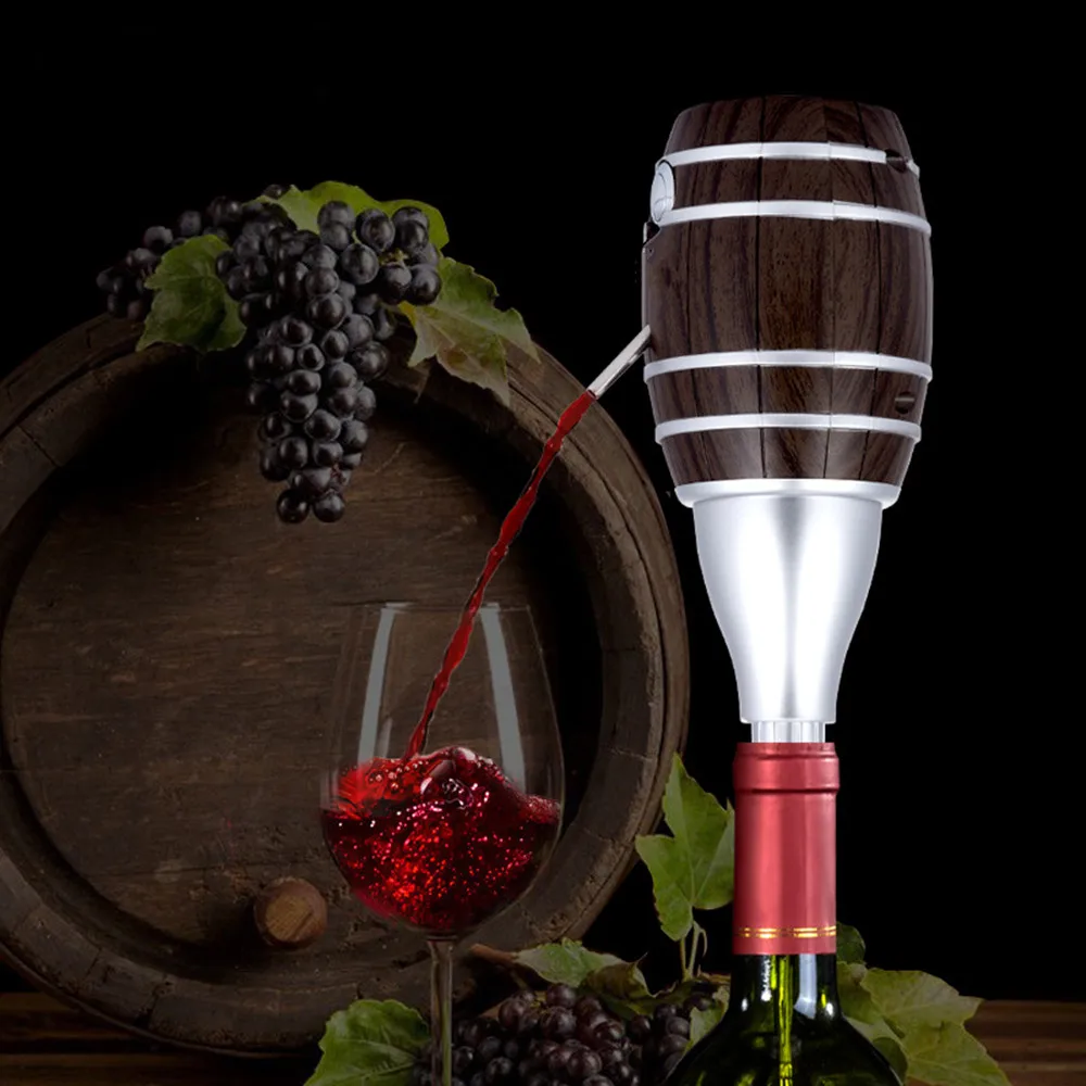 Бутылки для вина в форме бочонка графин Электрический сидровый насос Aerator Pourer Design