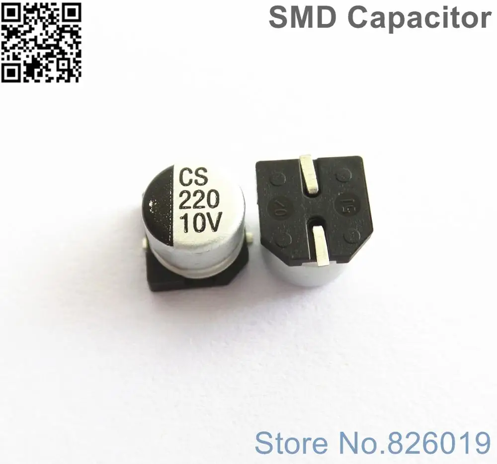 

12pcs/lot 10V 220uf SMD Aluminum Electrolytic Capacitors size 6.3*5.4 220uf 10V