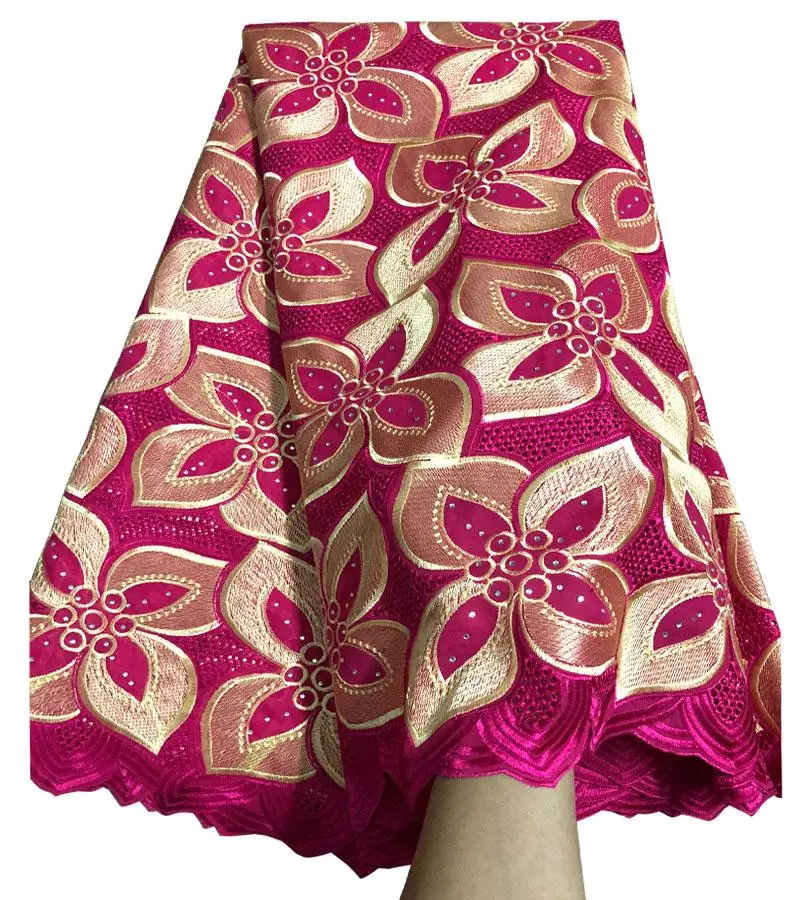 2017 African Lace Fabric Swiss Voile Lace Eyelet Lace Fabric With