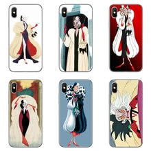 Cruella de dibujos animados slim TPU suave accesorios de la cubierta del teléfono funda para Samsung Galaxy J3 J5 J7 A3 A5 A7 2015, 2016, 2017, 2018