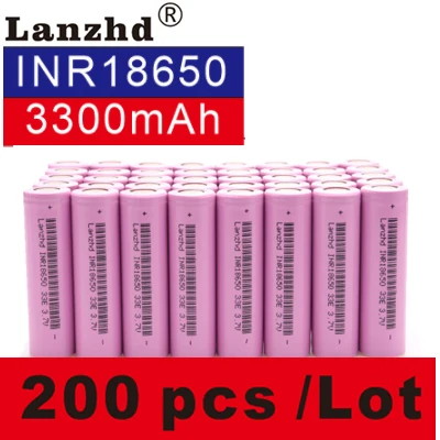 18650 аккумулятор 3,7 V INR18650 литиевые литий-ионные аккумуляторы 3,7 v 30A большой ток 18650VTC7 для samsung 18650(40-280 шт - Цвет: 200 PCS