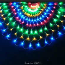2 м 492 Led Павлин светодиодные Строка Рождество Свадебная вечеринка Аксессуары Шторы Задний план Фея свет медный провод LED 220 В /110 В