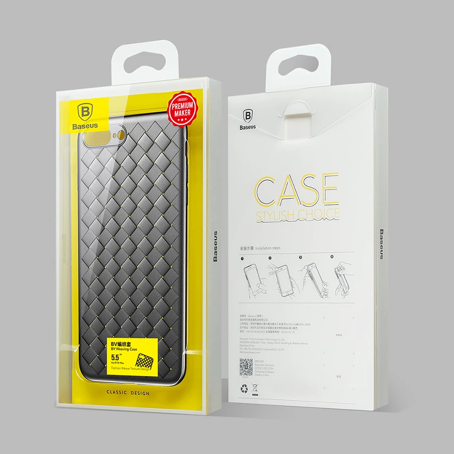 Funda de silicona suave de lujo Baseus para iPhone 7 7 Plus X Fundas ultrafinas de TPU funda protectora para iPhone 8 8 Plus Coque cubierta