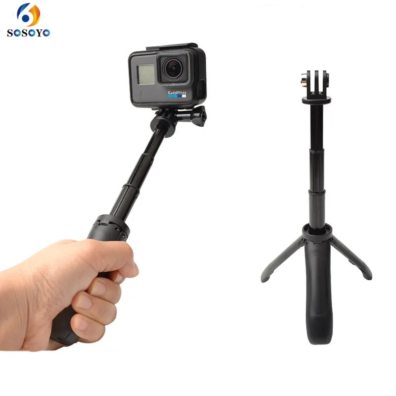 Портативный мини 3 в 1 штатив для селфи монопод Выдвижной Штатив ручка Gopro hero7 6 5 4