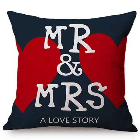 Pink Love Expression Girl The Inner Purest Love Story Simple Room Decorative Cushion Cover Cotton Linen Sofa Throw Pillow Cover K116-9