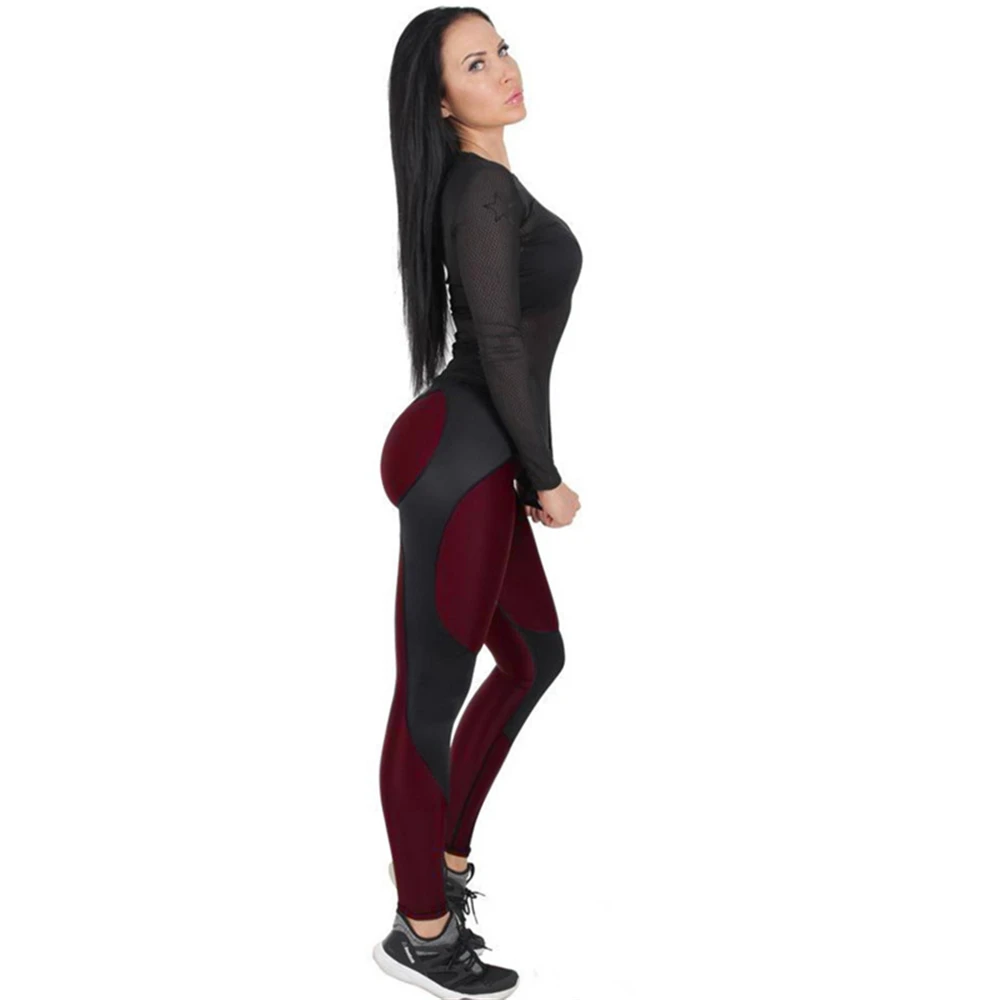 Новый Для женщин леггинсы Фитнес время приключений лоскутное толстые леггинсы Высокие эластичные Леггинсы спортивные штаны