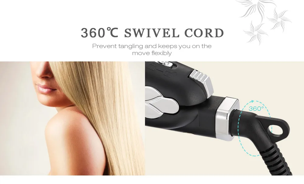 Professional Steam Spray Ionic Ceramic Electric Hair Straightener Fast Styler