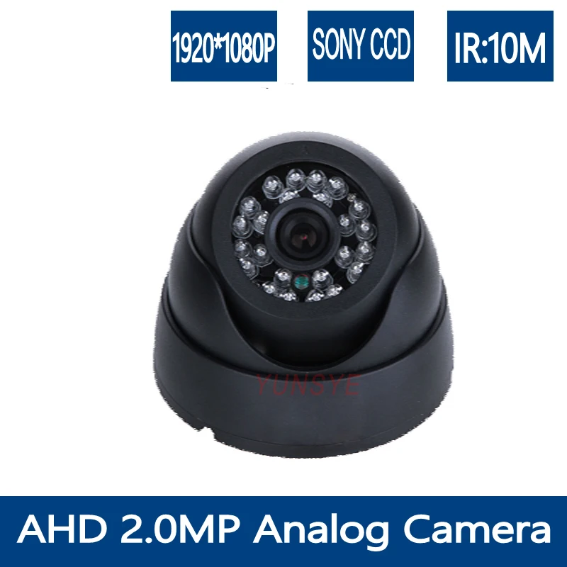 

YUNSYECCTV HD AHD Indoor CAMERA 24 IR 10M 1/2.8 "CMOS Sensor 1920*1080P Security Cameras with IR-CUT Lens 2.0MPCAM Free Shipping