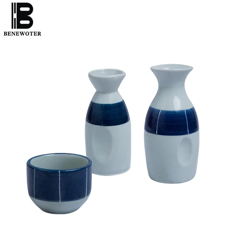 125ml/250ml Simple Japanese Style Wine Set Ceramics Hip Flasks Sake Cup