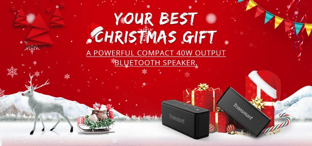 Tronsmart Element Mega Bluetooth Speaker Soundbar Portable Music Wireless Speakers for MP3 Computer Home Theater Support NFC