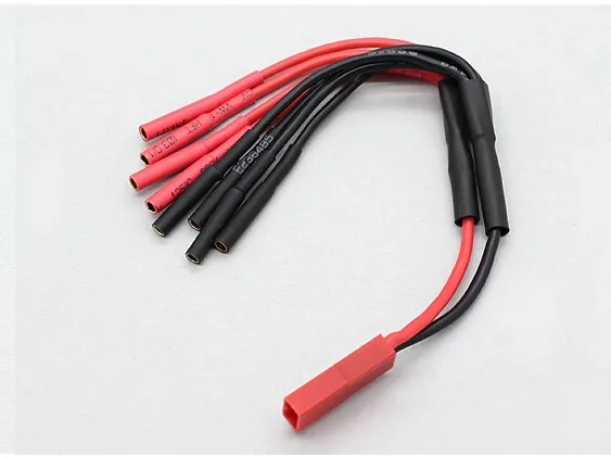 JST гнездо к 4X2 мм Золотой Разъем пуля Multistar ESC мощность пробоя кабели с 125 20AWG