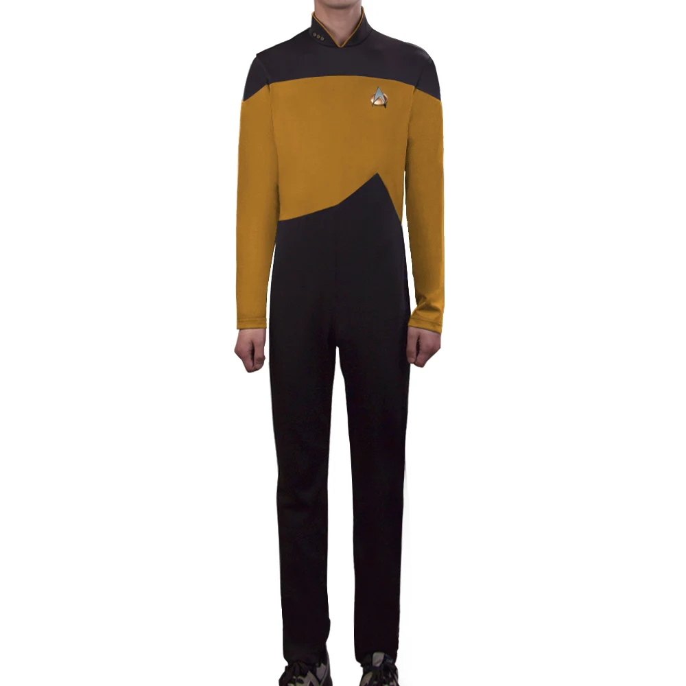 

Star Yellow Jumpsuit ST The Next Generation Unisex Adult Cosplay Costume Halloween Uniform