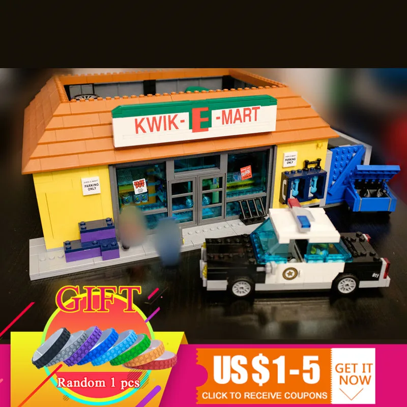 

16004 2232Pcs The Simpsons Kwik-E-Mart set Compatible with 71016 Building Blocks toys