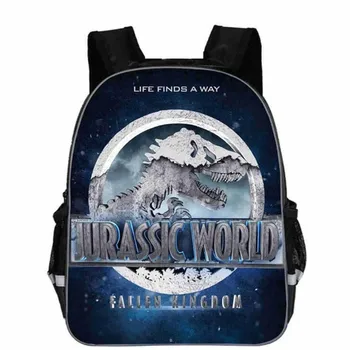 

11-16 inch pop animal print backpack children's world Jurassic dinosaur fallen kingdom bag girl boy children school