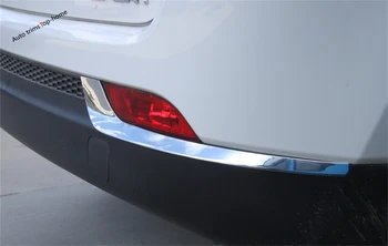 

Yimaautotrims Rear Under Fog Lights Eyelid Eyebrow Bumper Protection Plate Cover Trim Fit For Jeep Compass 2017 - 2020 ABS