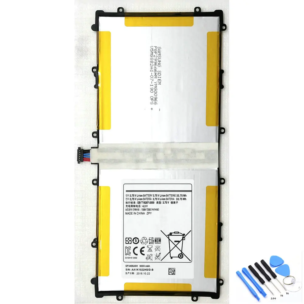 100% Новый оригинальный аккумулятор SP3496A8H 9000 мАч для Samsung Google Nexus 10 GT-P8110 HA32ARB