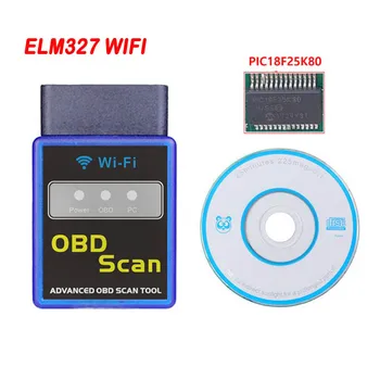 

New PIC18F25K80 ELM327 WIFI V1.5 OBD2 Scanner Car Fault Code Reader OBDII Scaner Adapter Diagnostic Scan Tool for IOS Android