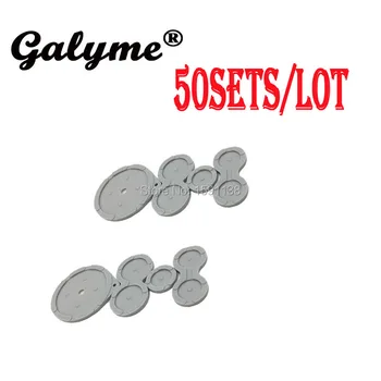 

50Sets/lot New Boy Gray Color Plastic Rubber Silicone Conductive Rubber Button Pads Fit For GameboyGB Advance SP Game Console