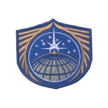 

10pcs/lot 3D Embroidery SCAR Space station military reconnaissance even patches UNSA The United Nations Space Alliance patches