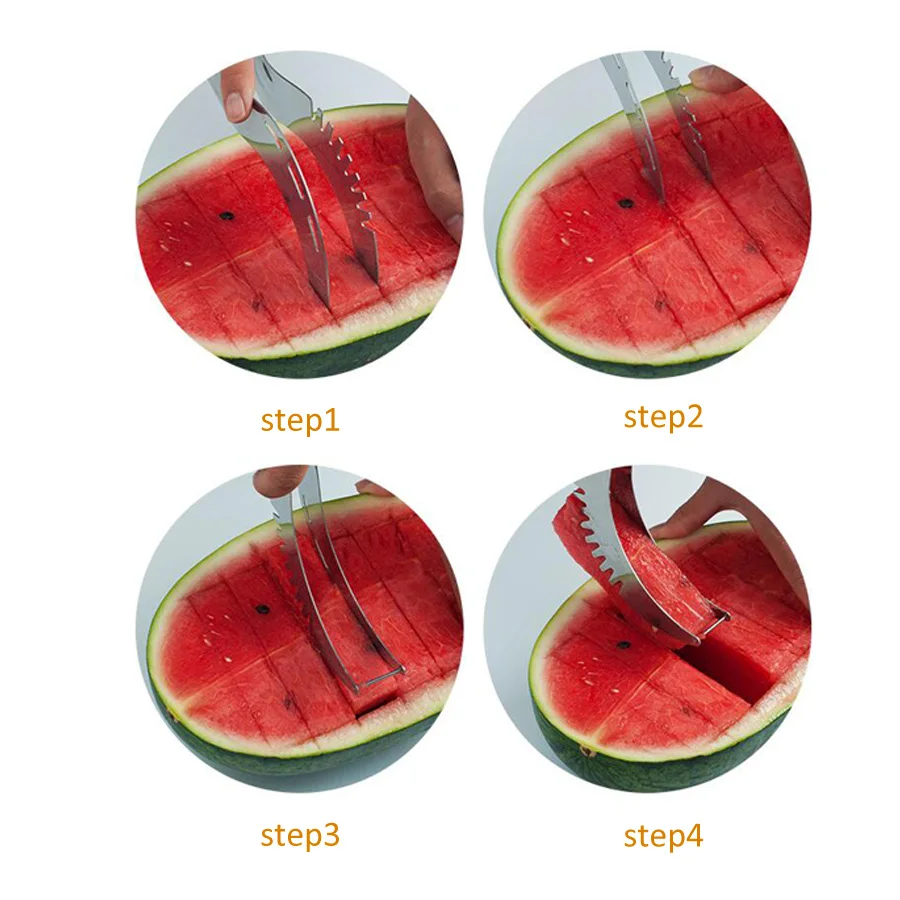 

Watermelon Slicer Cutter Plastic Slicer for Cutting Watermelon Power Save Cutter