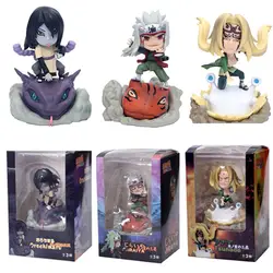 Новый аниме Наруто ПВХ фигурку версии Jiraiya Gama Sennin Orochimaru Tsunade фигурку Дети модель игрушечные лошадки кукла подарок Лидер продаж