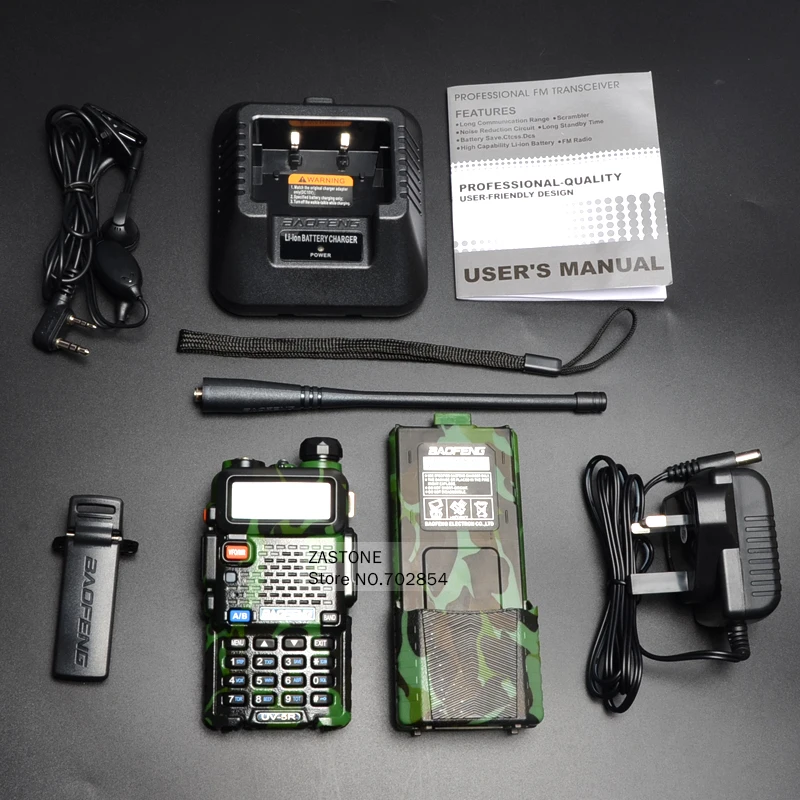 Baofeng UV-5R камуфляжное обновление двухстороннее радио VHF UHF рация 3800 мАч батарея портативная рация приемопередатчик