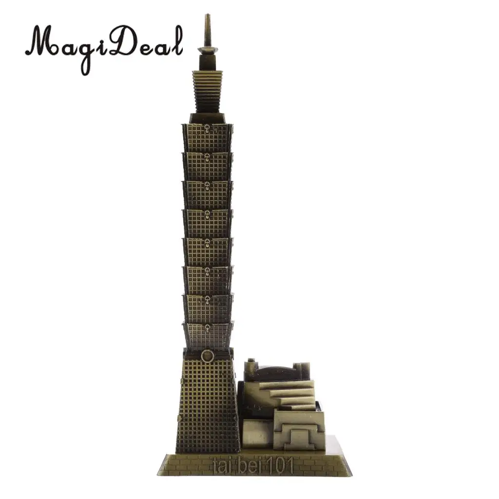 MagiDeal Taipei 101 Tower Building Architecture Model of Taiwan Desktop Ornament for Bedroom Home Bars Cafes Restaurants