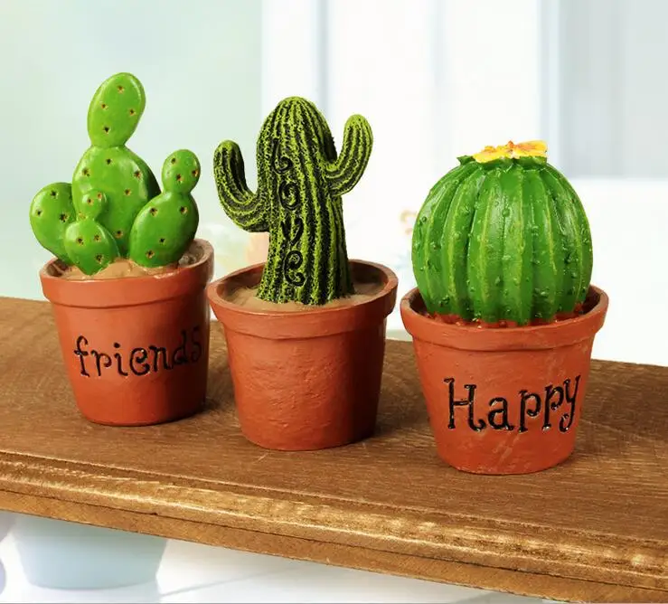 Hot Sales Fake potted flower pot Succulent plants resin craft miniature