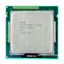 Intel core i5 2400 i5-2400 3.1 ghz/6 mb soquete lga 1155 processador cpu hd 2000 memória suportada: DDR3-1066, DDR3-1333
