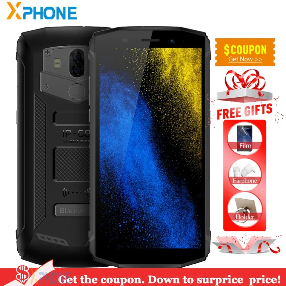 Blackview BV5800 2 Гб 16 5 дюймов 18:9 Android 8 1 смартфон двойной 4 г NFC 8MP 13MP водостойкий