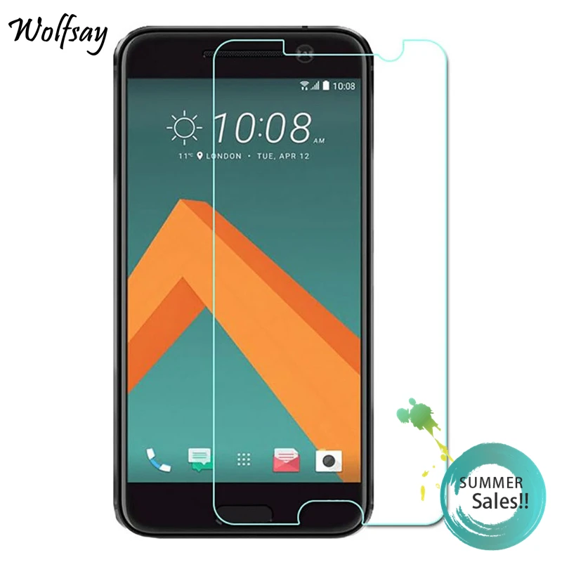 2 шт. стекло для htc 10 M10 защита экрана закаленное Защитное телефона пленка One Wolfsay |