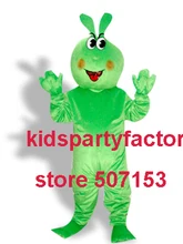 Sommer heißer verkauf!! Neue Erwachsene grün kaninchen maskottchen kostüm mit anzüge schuhe hände phantasie party kleid Halloween kostüm