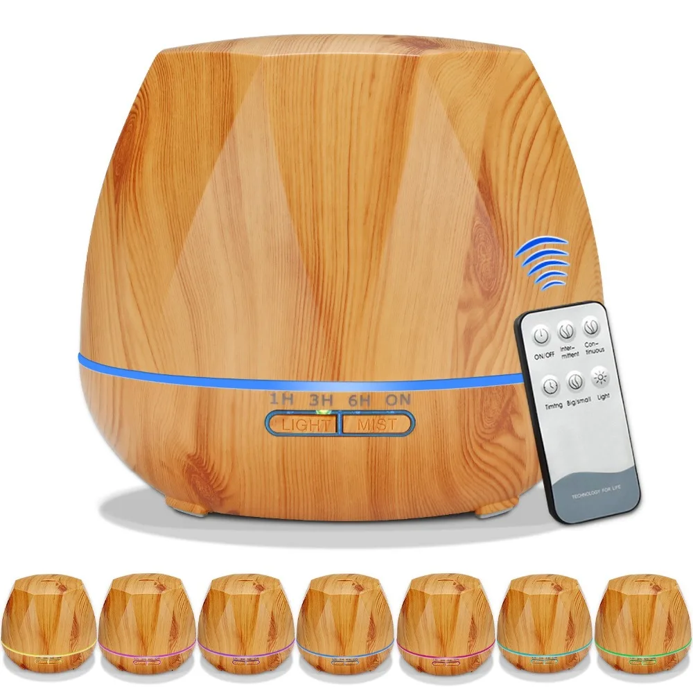 

2019 NEW 500ML Remote Control Air Humidifier Essential Oil Diffuser Humidificador Mist Maker LED Aroma Diffusor Aromatherapy