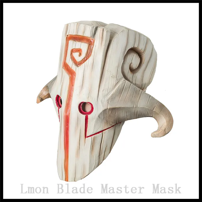 Free shipping Halloween Cosplay Movie Dota 2 Mask Cosplay Juggernaut Mask Latex Party Costume Party