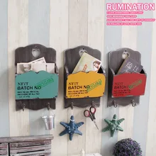 Новинка! Креативная винтажная посторная стильная деревянная коробка с буквами, деревянный чехол для хранения, контейнер для мелочей, настенный крючок и полка, деко