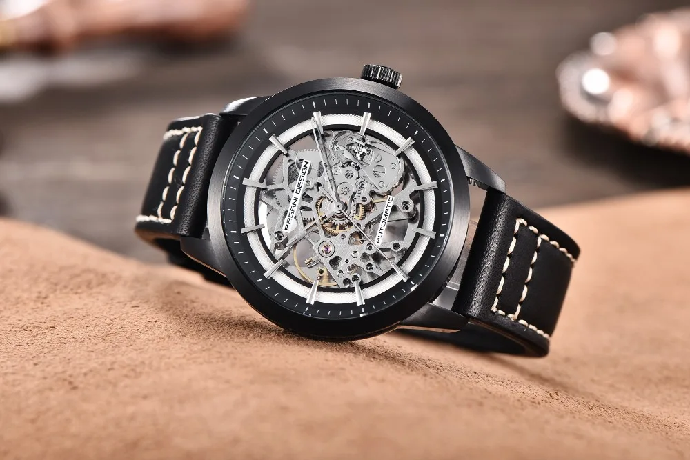 Relógio mecânico pagani design luxo negócios masculinos