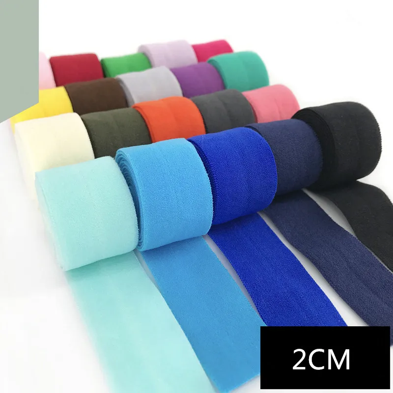 2cm Spandex Elastic Bias Binding Tapes Ribbon Patchwork Quilting bing Trim Tape Hem Sleeve