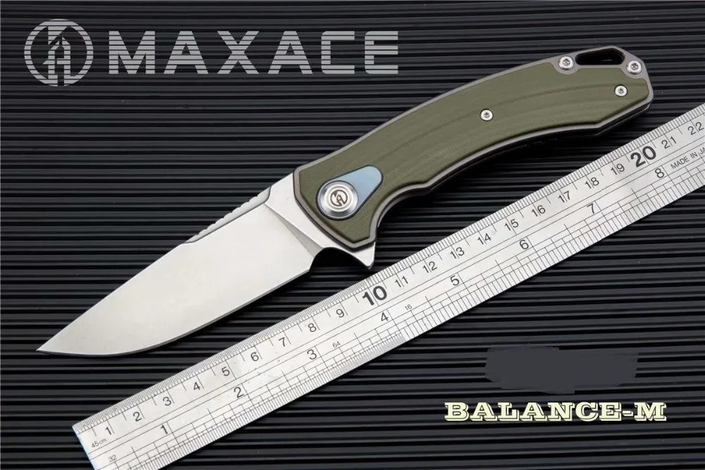 High End Maxace Balance M G10 Ручка лайнер M390 лезвие KVT Флиппер Кемпинг Складной нож