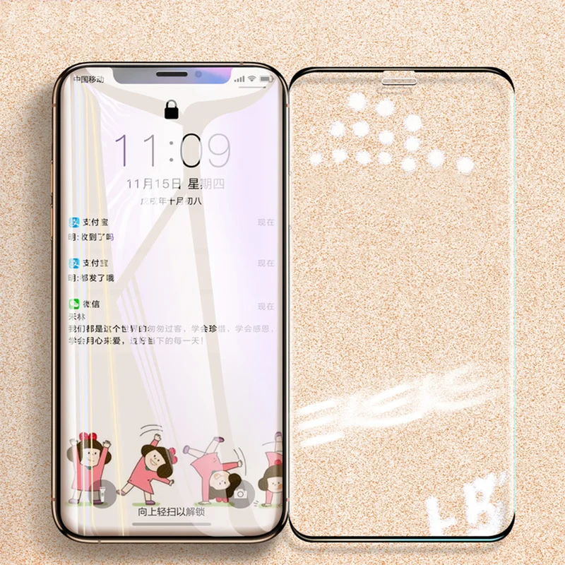 

HD 9H Full Cover Tempered Glass For iPhone XS XR Screen Protector For iPhone X Protective Film Glass For iPhone XS Max Toughened