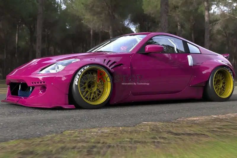 350Z Z33 FAIRLADY ROCKET BUNNY ствол крыло стеклопластиковое стекло