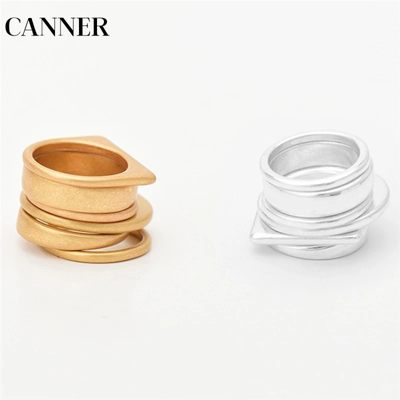 CANNER Новая мода 6 шт./компл. кольцо на палец женское винтажное Золото Цвет