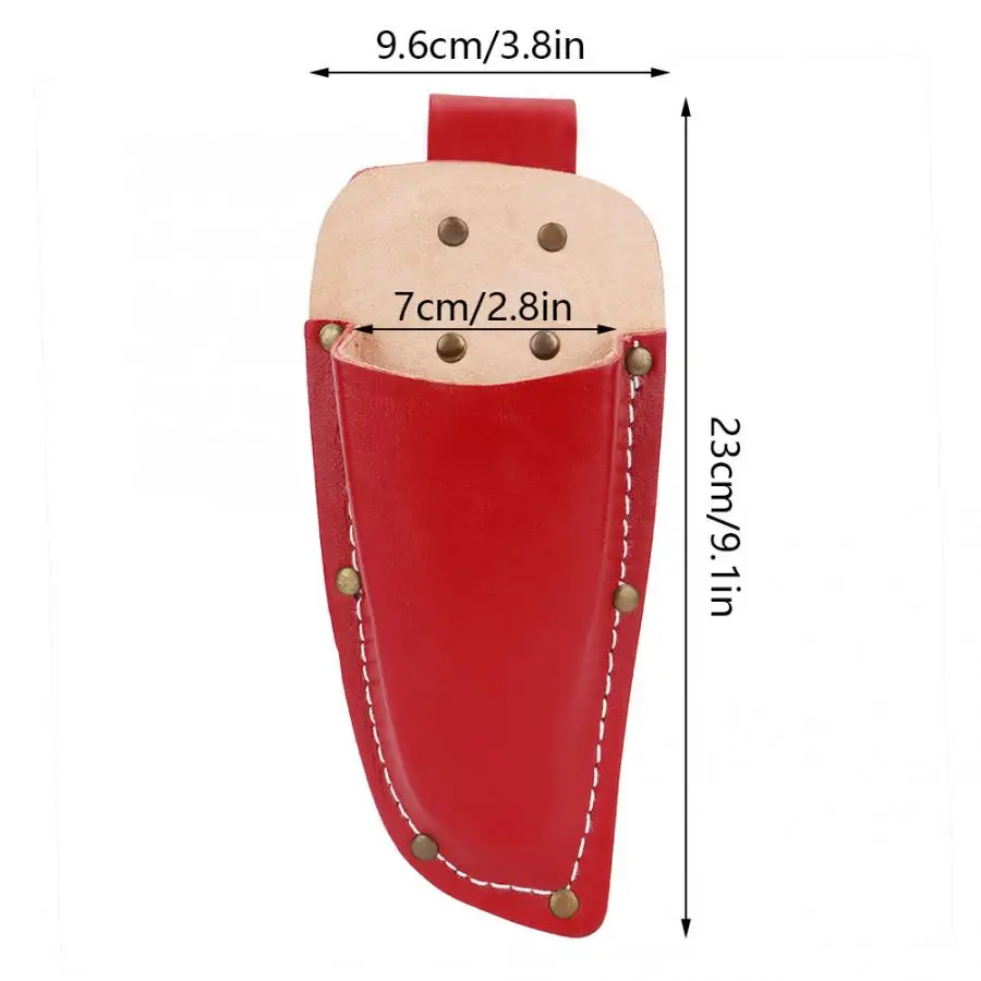 Полезные Чехлы 1 шт. Подрезка растений в садоводстве чехол из воловьей кожи плоскогубцы ножницы крышка сумки для инструментов все назначения Чехлы для скатерти - Цвет: Красный