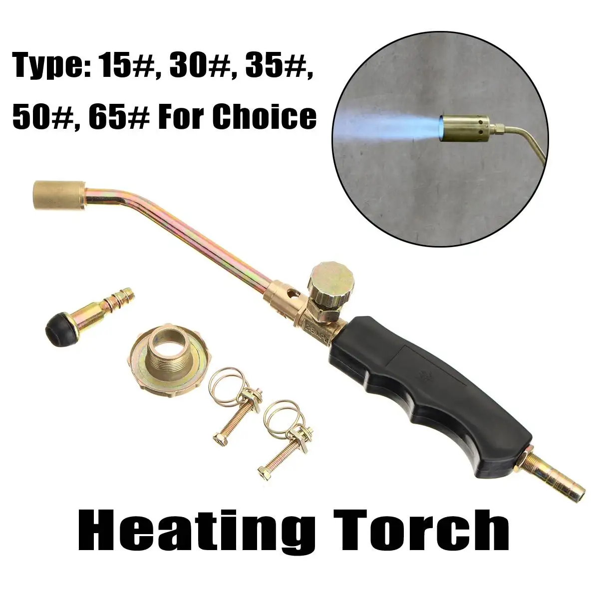 

15-65 Heating Torch Propane Butane Gas Flame Blow Plunber Roofing Soldering Guns Flamethrower