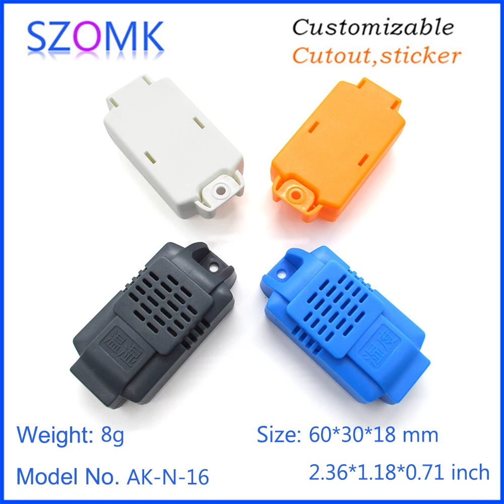 szomk plastic electronics control box pcb enclosure junction housing abs electrical project box humidity sensor enclosure (20)