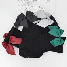 Весенние короткие женские носки Harajuku хлопковые мягкие носки с бантом женские повседневные носки женские Calcetines Mujer ботильоны Sokken