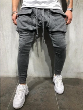 

Hirigin 2019 Fashion Mens Track Pants Combat Long Solid Trousers Bottoms