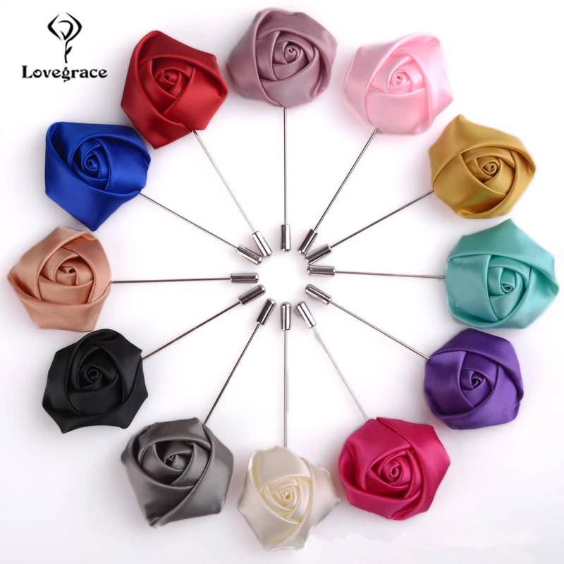 

Lovegrace Brooches Wrist Corsage Vintage Brooch Jewelry Pins Flower Bouquet for Men Wedding Accessories Supplies Bridal Prom