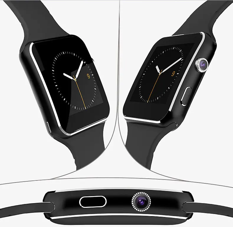 X6 Смарт сенсорный экран Поддержка SIM TF карта Bluetooth музыкальная Камера многофункциональные X6 умные часы мужские reloj inteligente